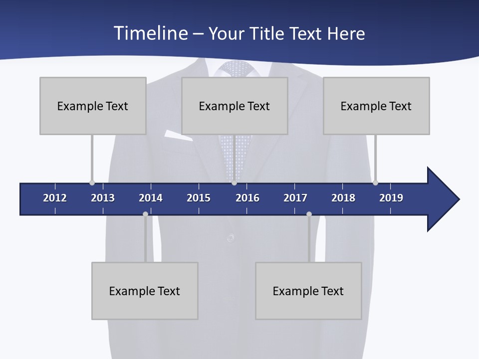 A Suit And Tie On A Mannequin PowerPoint Template