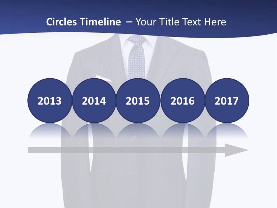 A Suit And Tie On A Mannequin PowerPoint Template