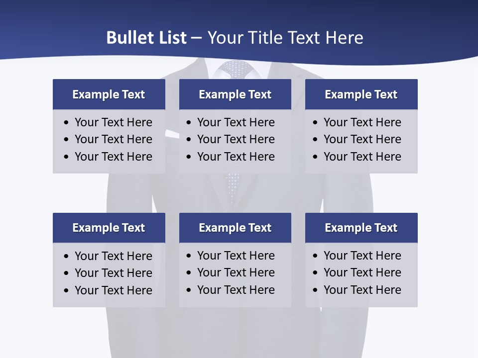 A Suit And Tie On A Mannequin PowerPoint Template
