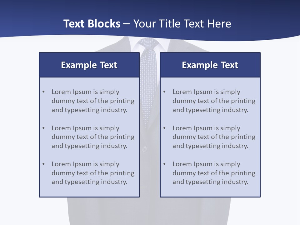 A Suit And Tie On A Mannequin PowerPoint Template