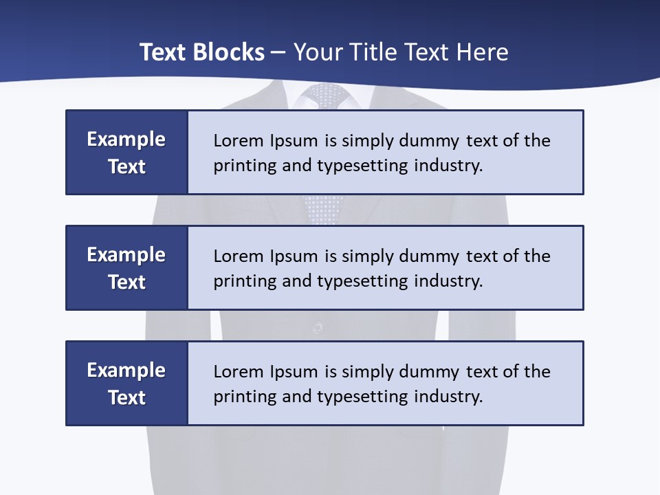 A Suit And Tie On A Mannequin PowerPoint Template