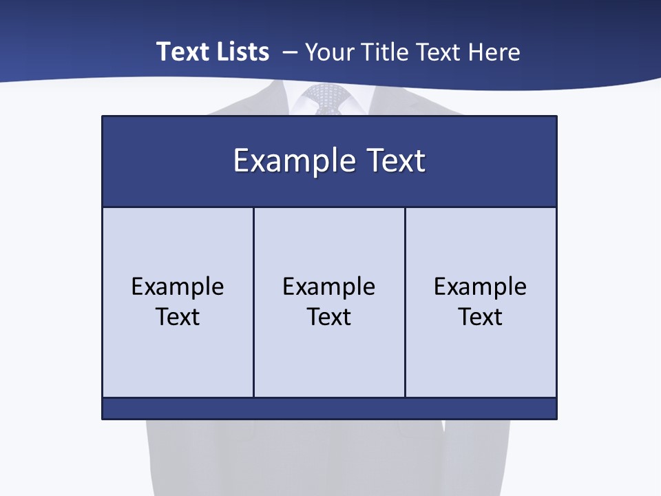 A Suit And Tie On A Mannequin PowerPoint Template