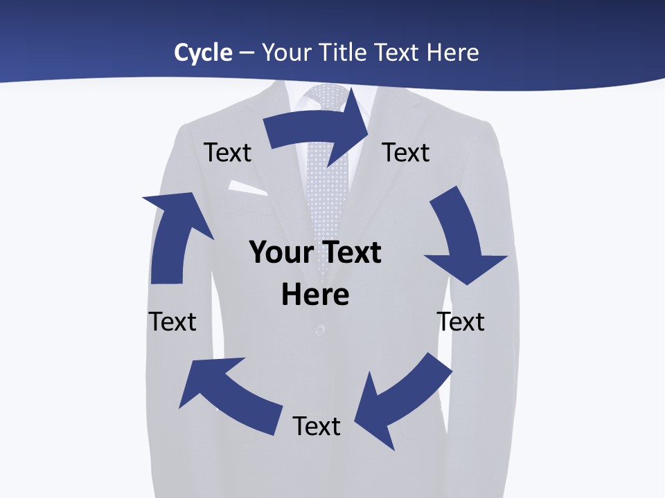 A Suit And Tie On A Mannequin PowerPoint Template