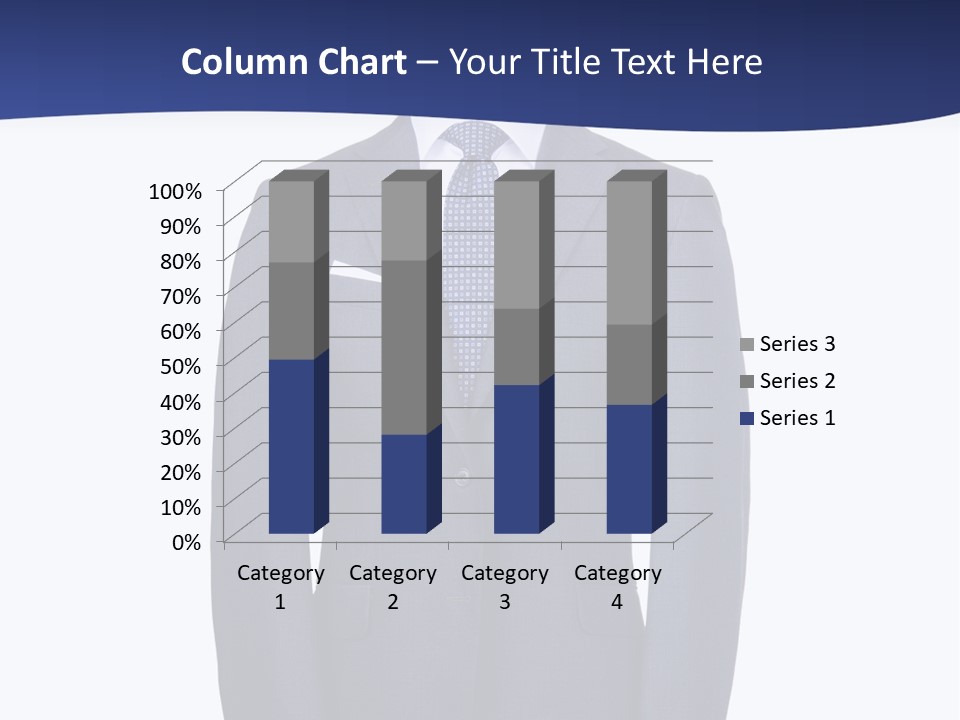 A Suit And Tie On A Mannequin PowerPoint Template