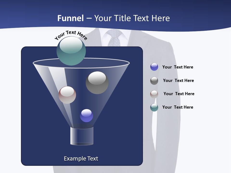 A Suit And Tie On A Mannequin PowerPoint Template