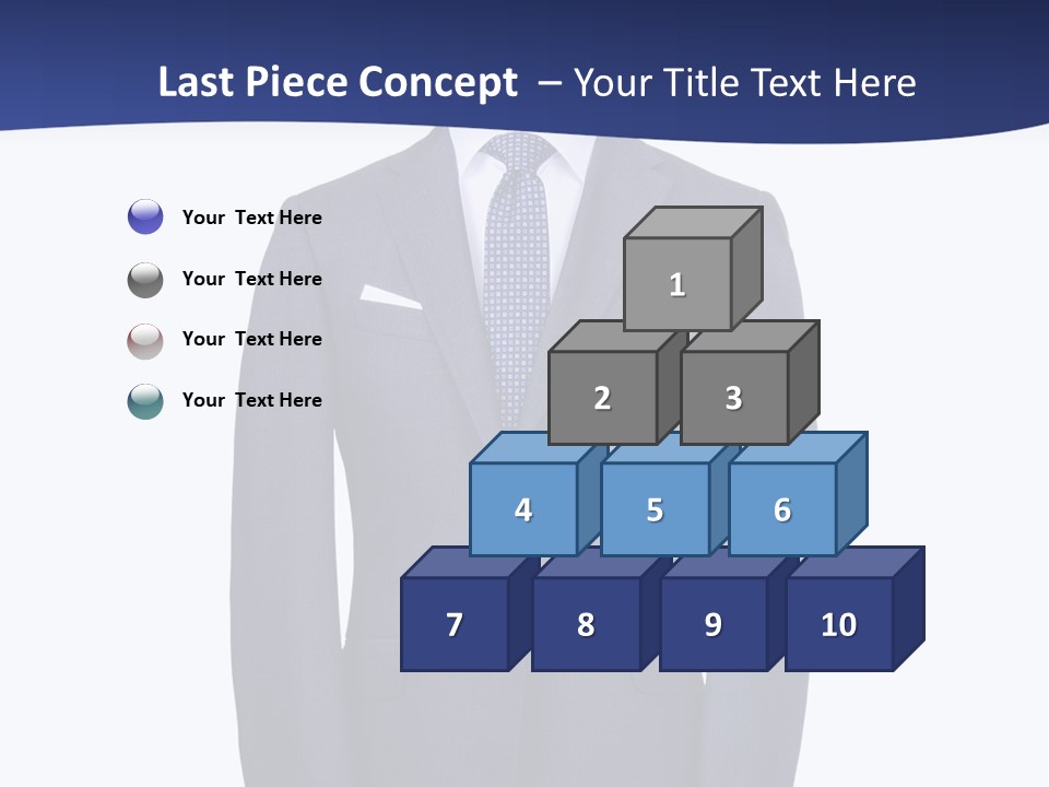 A Suit And Tie On A Mannequin PowerPoint Template