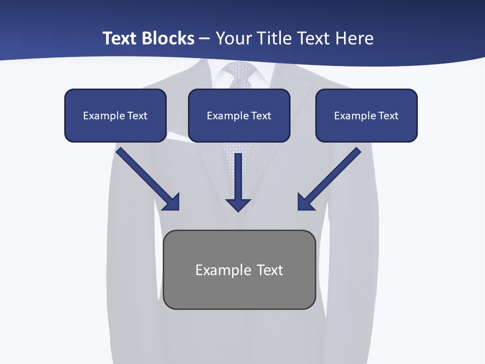 A Suit And Tie On A Mannequin PowerPoint Template