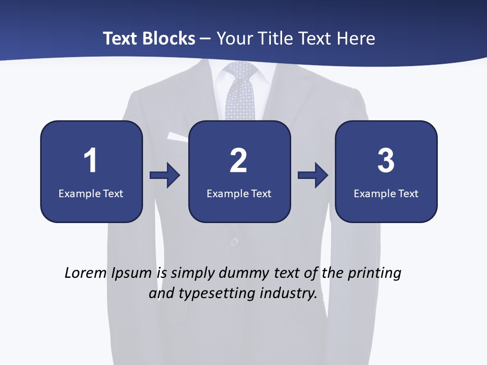 A Suit And Tie On A Mannequin PowerPoint Template