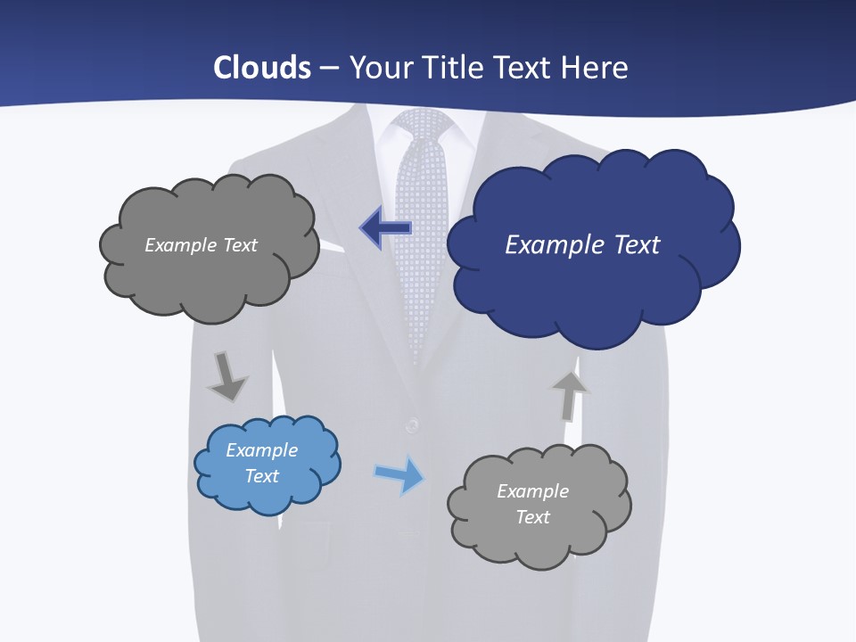A Suit And Tie On A Mannequin PowerPoint Template