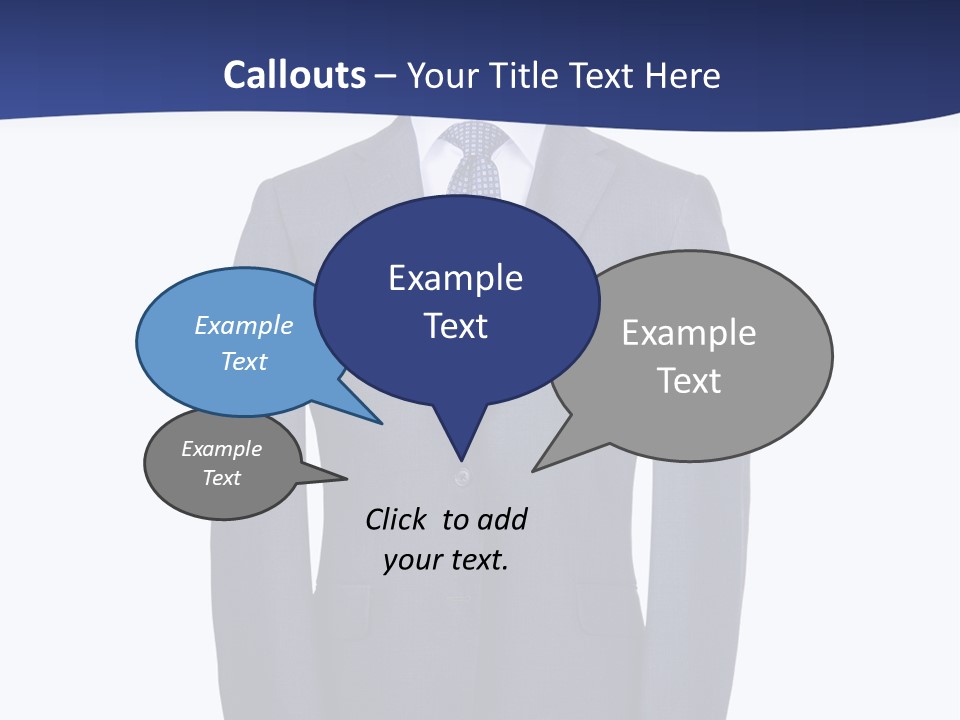 A Suit And Tie On A Mannequin PowerPoint Template