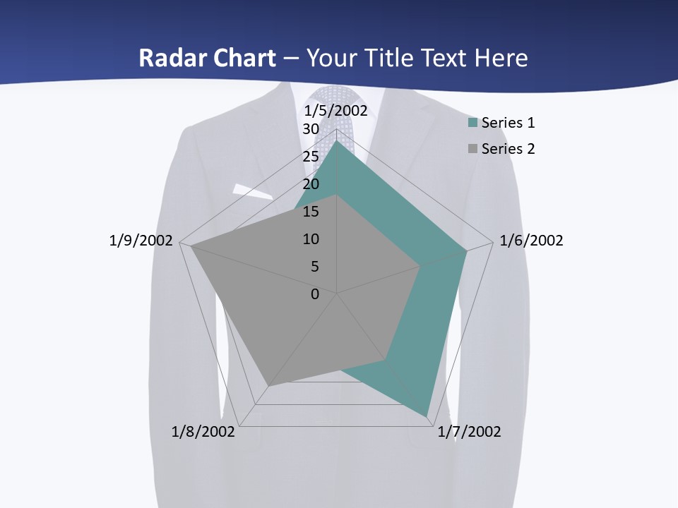 A Suit And Tie On A Mannequin PowerPoint Template