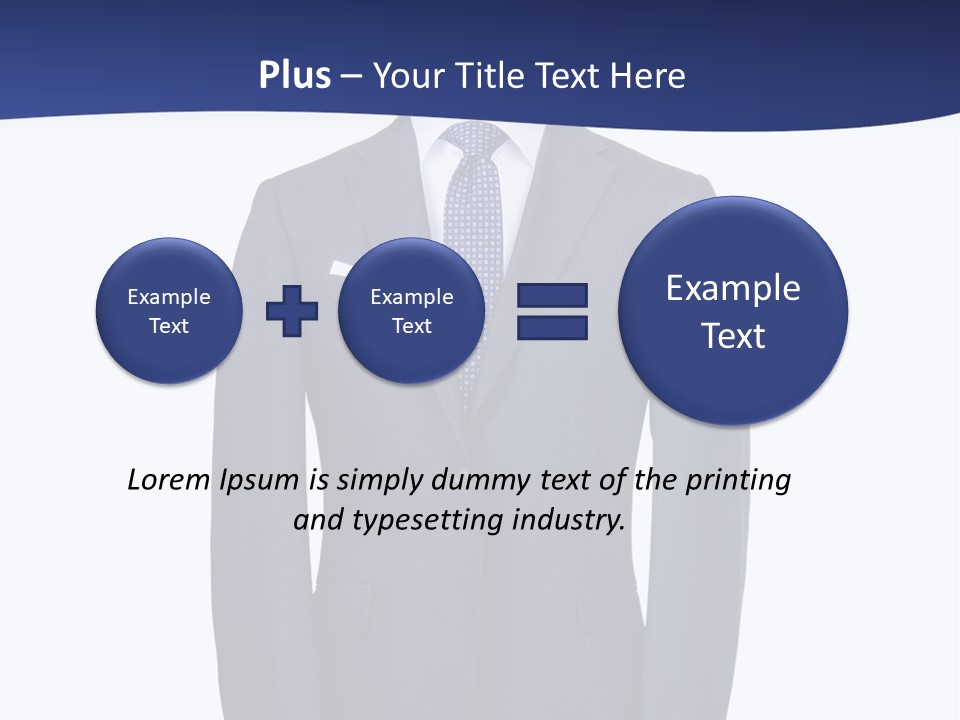 A Suit And Tie On A Mannequin PowerPoint Template