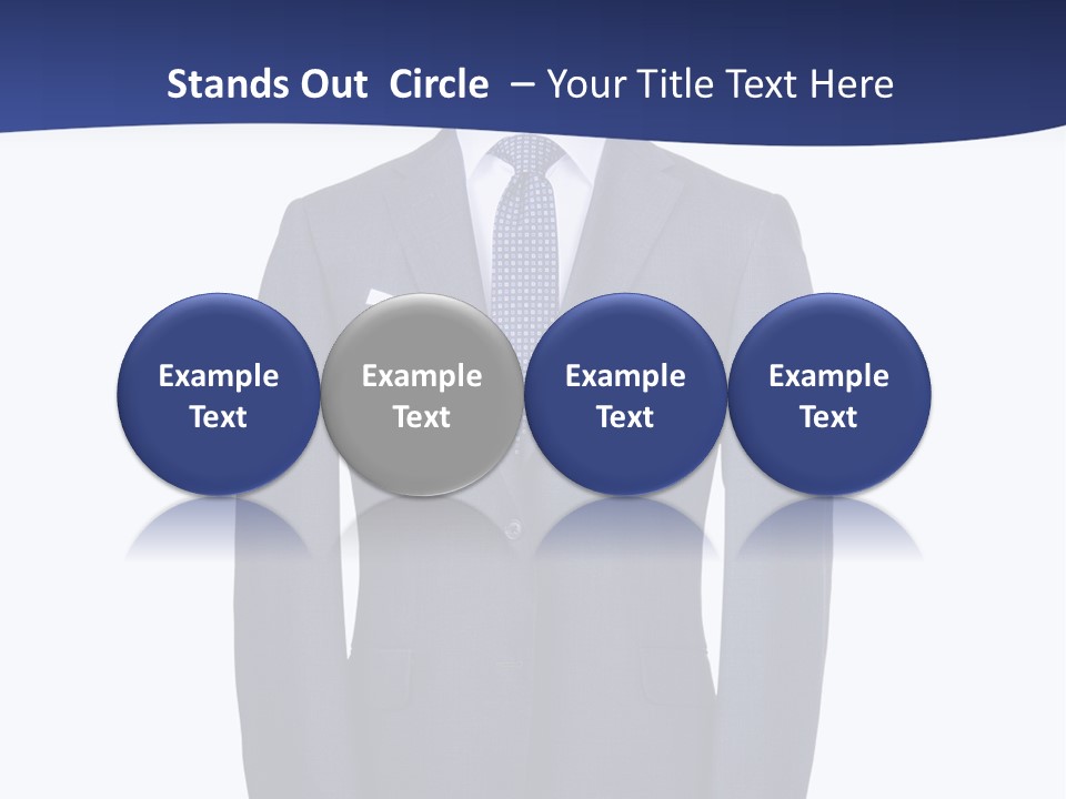 A Suit And Tie On A Mannequin PowerPoint Template