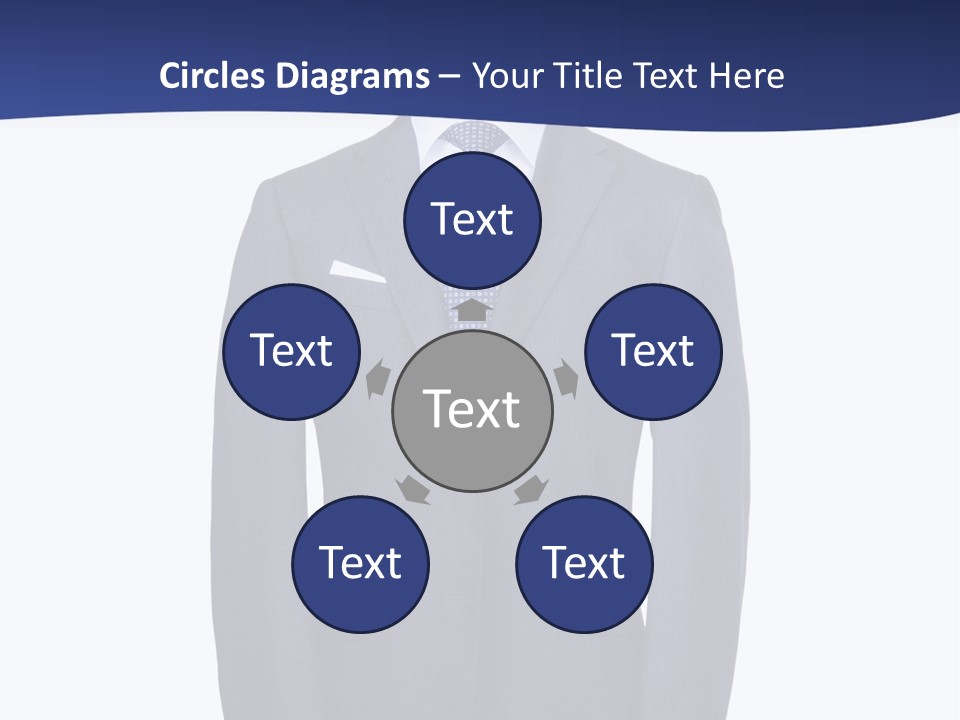 A Suit And Tie On A Mannequin PowerPoint Template