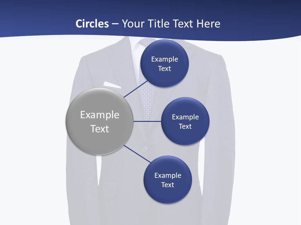 A Suit And Tie On A Mannequin PowerPoint Template