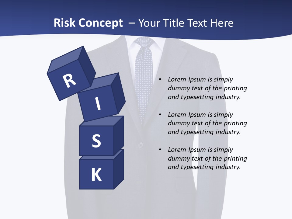 A Suit And Tie On A Mannequin PowerPoint Template