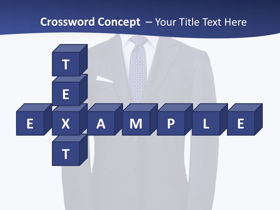 A Suit And Tie On A Mannequin PowerPoint Template