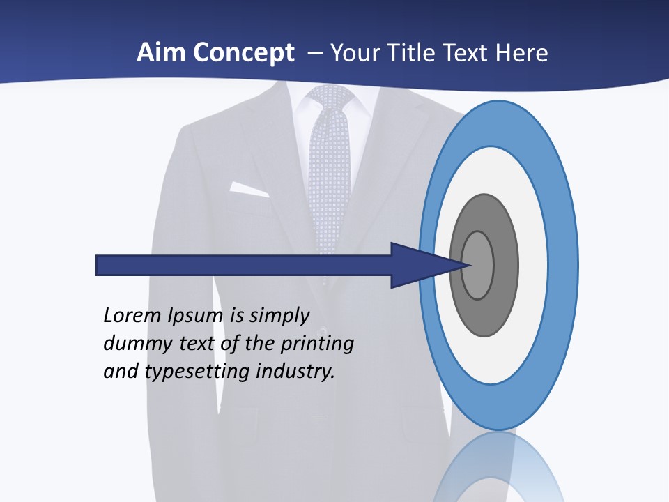 A Suit And Tie On A Mannequin PowerPoint Template