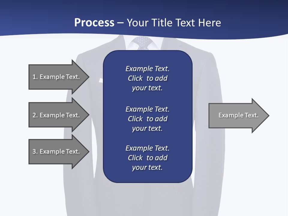 A Suit And Tie On A Mannequin PowerPoint Template