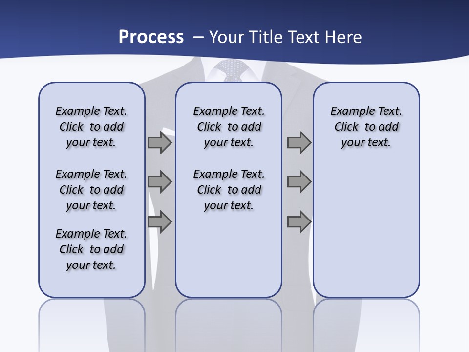 A Suit And Tie On A Mannequin PowerPoint Template