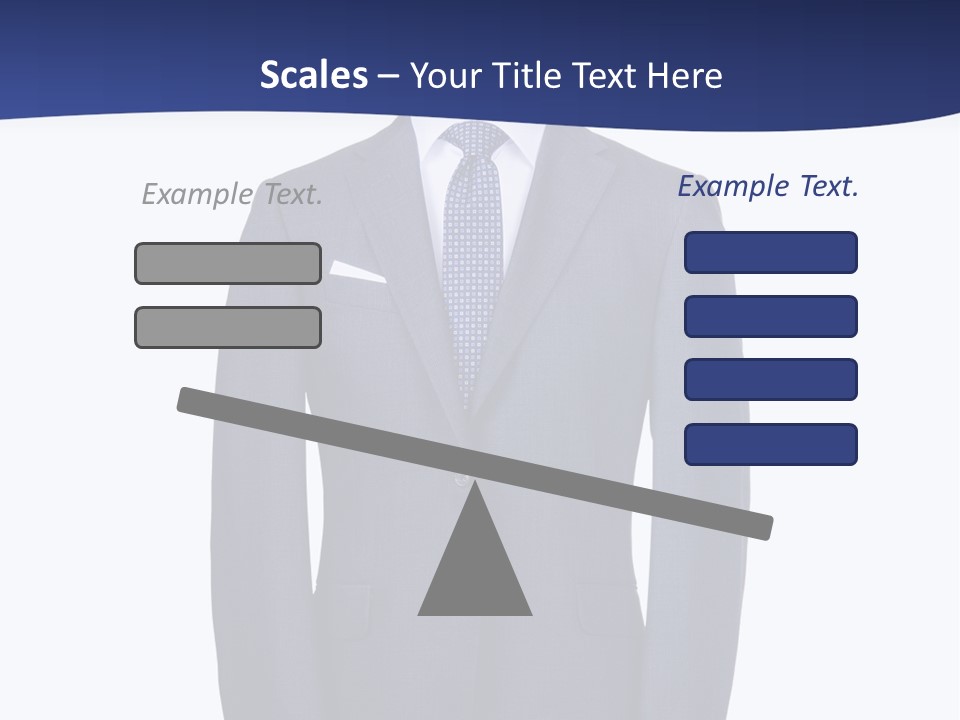A Suit And Tie On A Mannequin PowerPoint Template