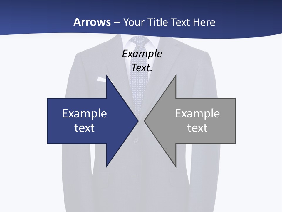 A Suit And Tie On A Mannequin PowerPoint Template