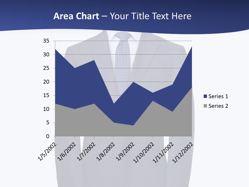 A Suit And Tie On A Mannequin PowerPoint Template