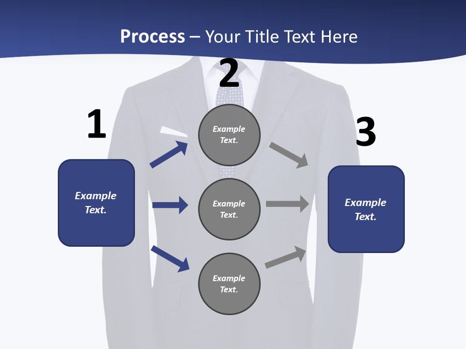 A Suit And Tie On A Mannequin PowerPoint Template