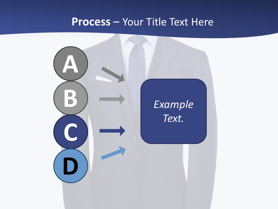 A Suit And Tie On A Mannequin PowerPoint Template