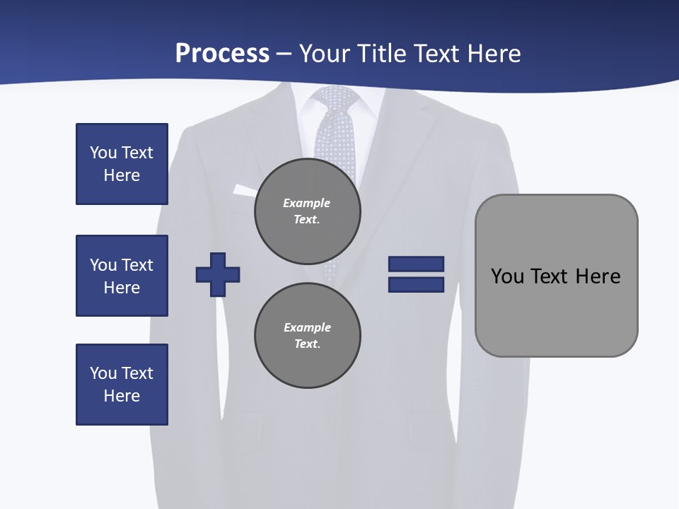 A Suit And Tie On A Mannequin PowerPoint Template