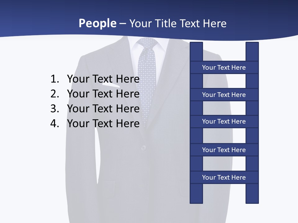 A Suit And Tie On A Mannequin PowerPoint Template