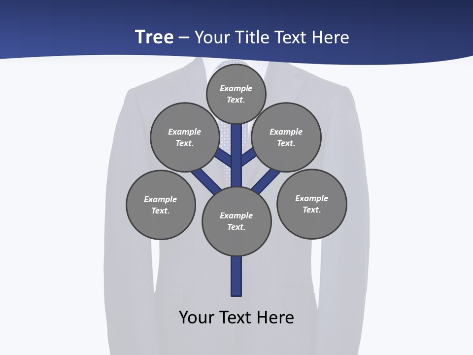 A Suit And Tie On A Mannequin PowerPoint Template