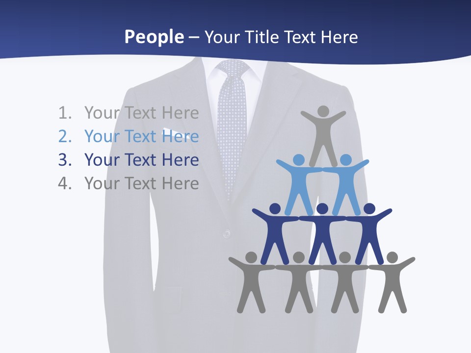 A Suit And Tie On A Mannequin PowerPoint Template