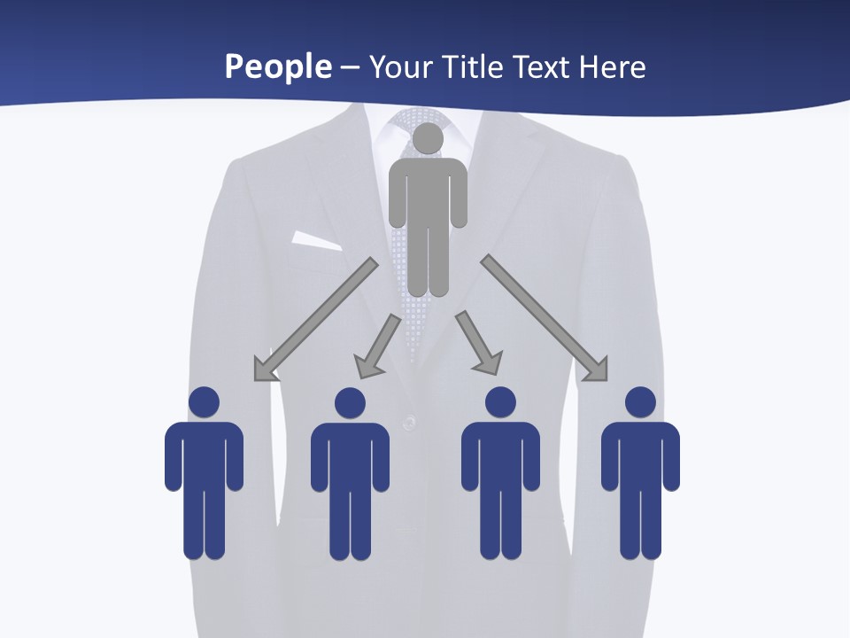 A Suit And Tie On A Mannequin PowerPoint Template