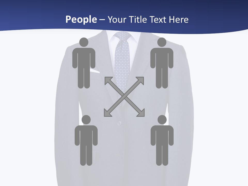 A Suit And Tie On A Mannequin PowerPoint Template