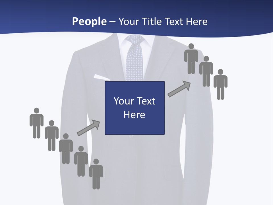 A Suit And Tie On A Mannequin PowerPoint Template