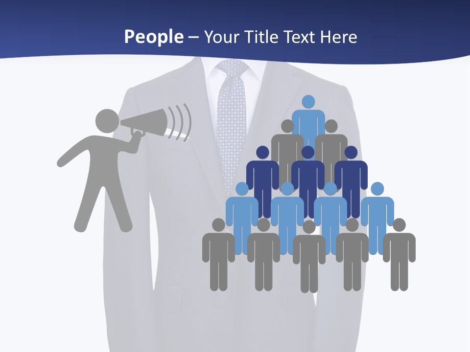 A Suit And Tie On A Mannequin PowerPoint Template