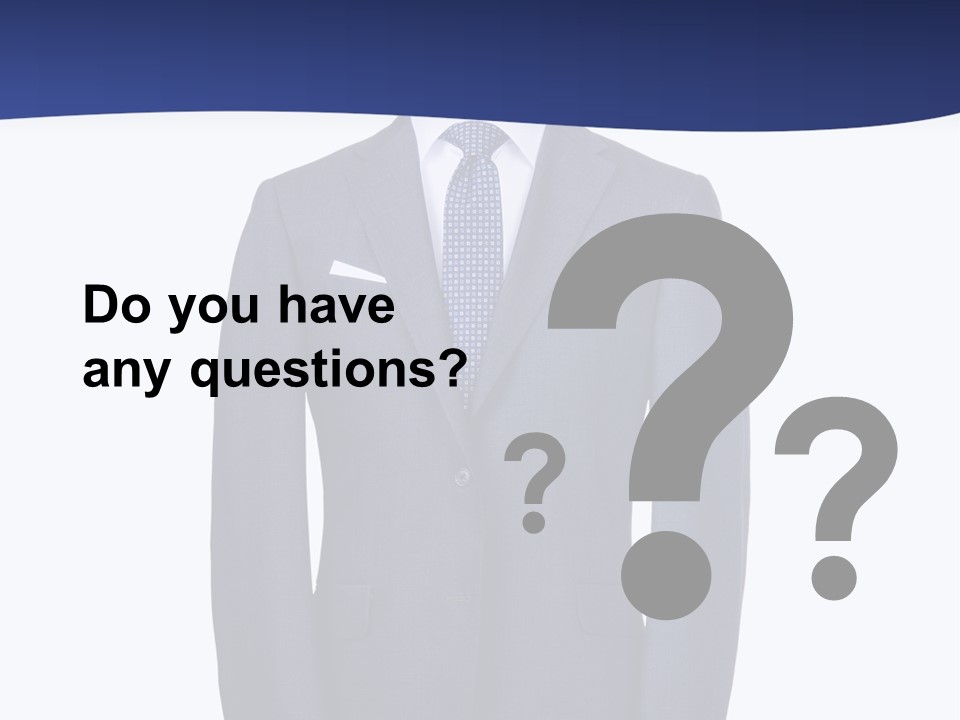 A Suit And Tie On A Mannequin PowerPoint Template