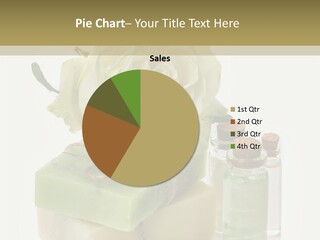 A Soap Bar With A Rose On Top Of It PowerPoint Template