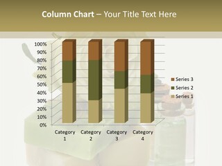 A Soap Bar With A Rose On Top Of It PowerPoint Template