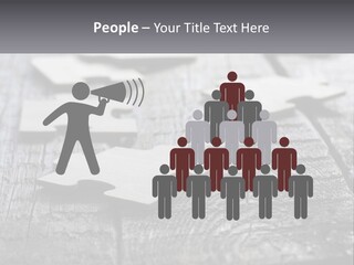 A Group Of Pieces Of A Puzzle On A Wooden Table PowerPoint Template