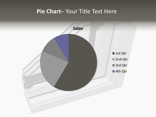 A White Window Frame With A Clear Glass PowerPoint Template