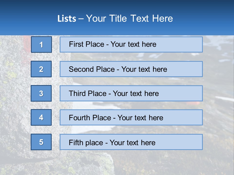 A Large Rock With A Red Cross Painted On It PowerPoint Template