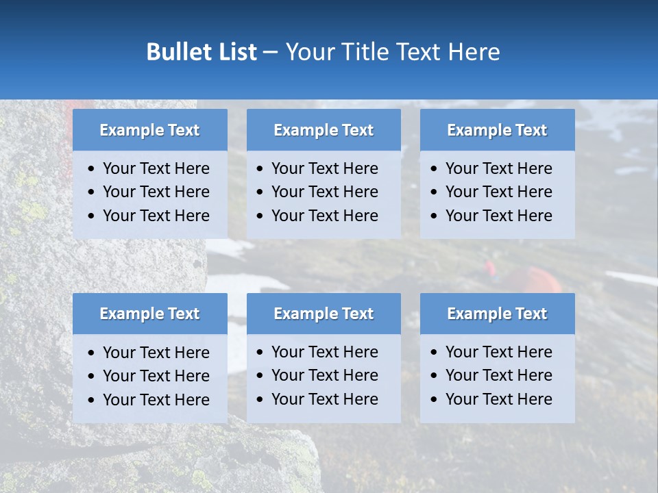 A Large Rock With A Red Cross Painted On It PowerPoint Template