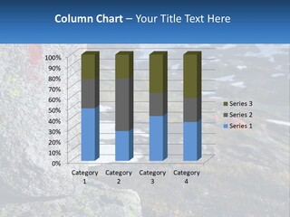 A Large Rock With A Red Cross Painted On It PowerPoint Template