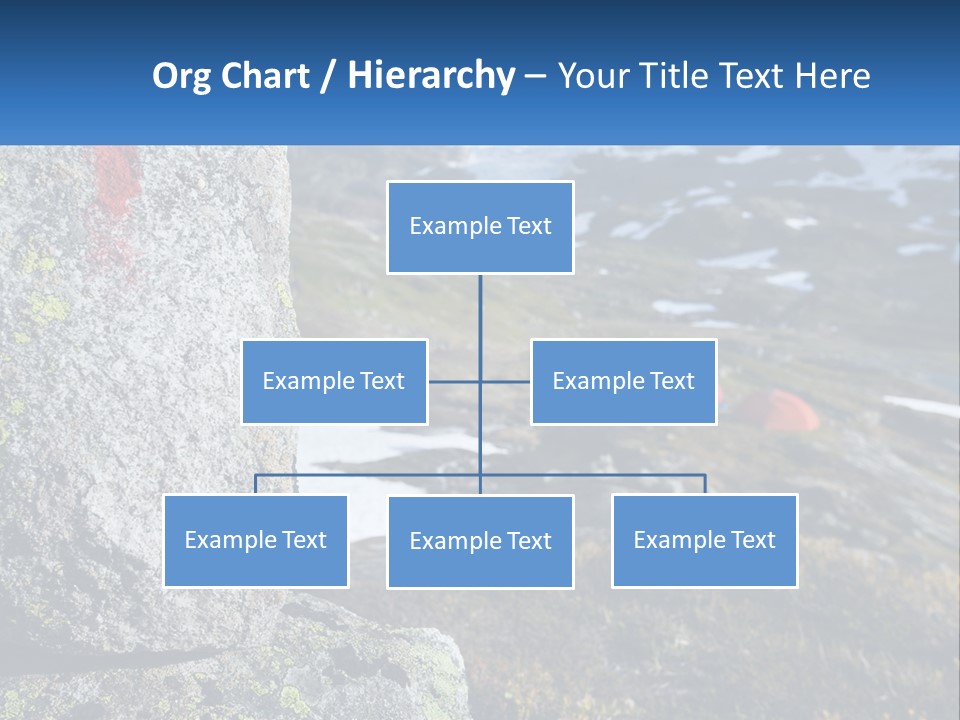 A Large Rock With A Red Cross Painted On It PowerPoint Template