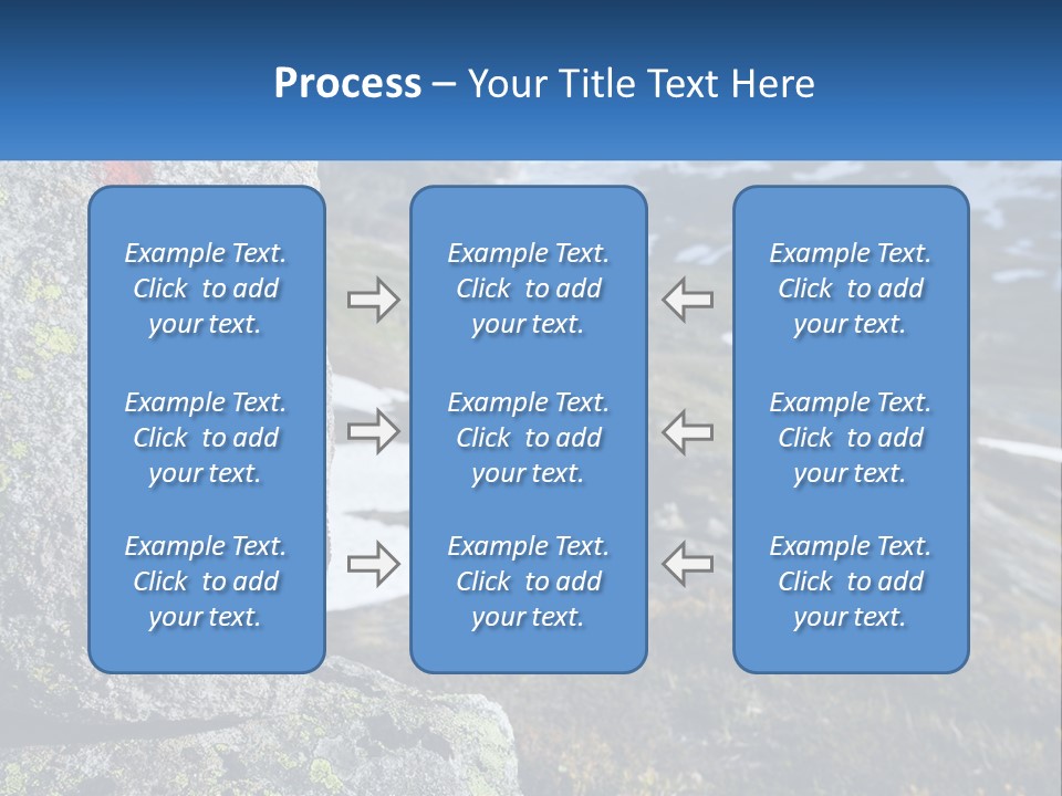A Large Rock With A Red Cross Painted On It PowerPoint Template