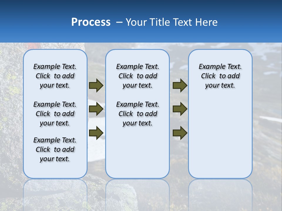 A Large Rock With A Red Cross Painted On It PowerPoint Template