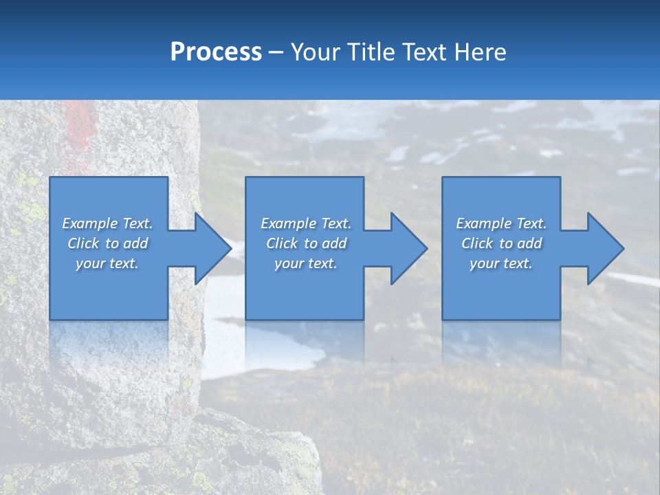 A Large Rock With A Red Cross Painted On It PowerPoint Template