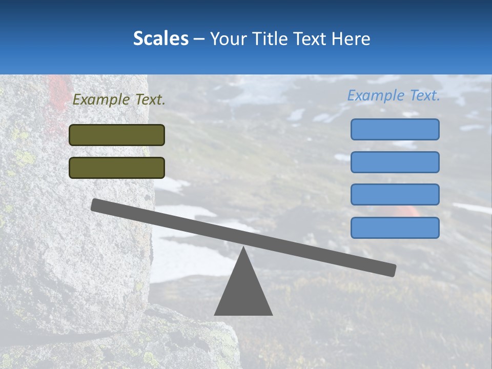 A Large Rock With A Red Cross Painted On It PowerPoint Template
